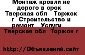 Монтаж кровли не дорого в срок - Тверская обл., Торжок г. Строительство и ремонт » Услуги   . Тверская обл.,Торжок г.